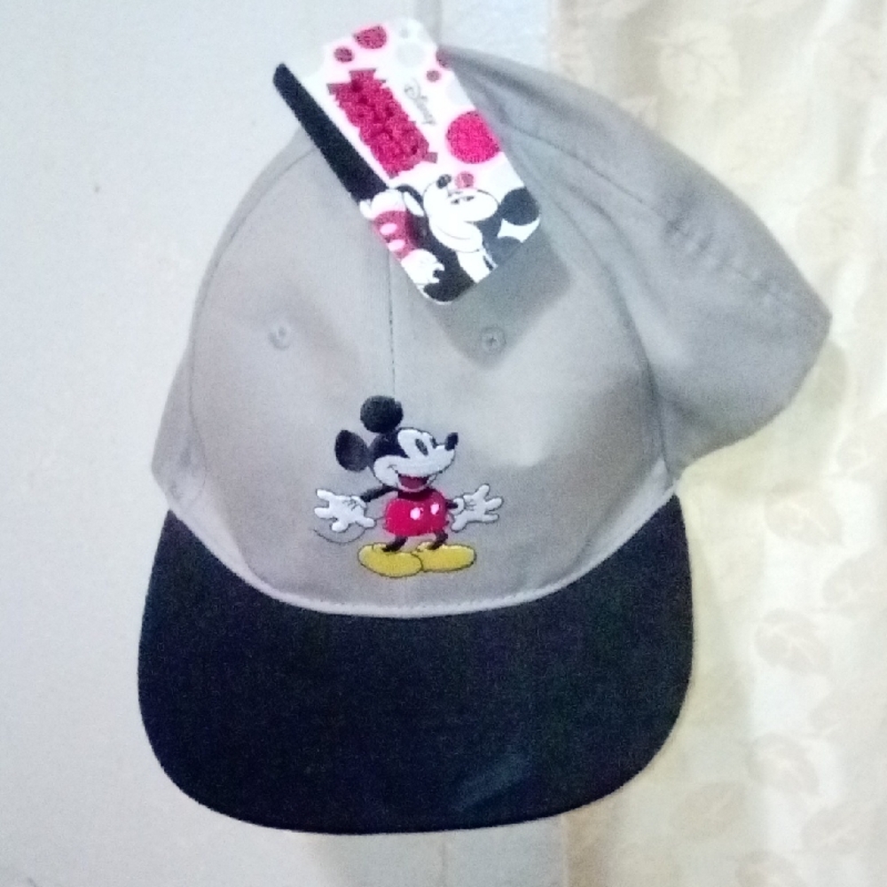 Disney Mickey Mouse Gray and Black Kids Hat